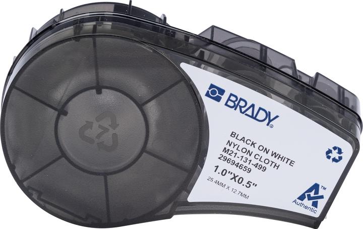 Actual product image Brady Nylon fabric labels for the M210 and M211 portable label printers
