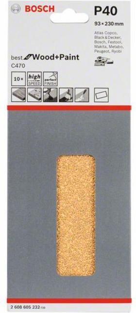 Produktbild Bosch Professional Zubehör Schwingschleifpapier ungelocht (40)