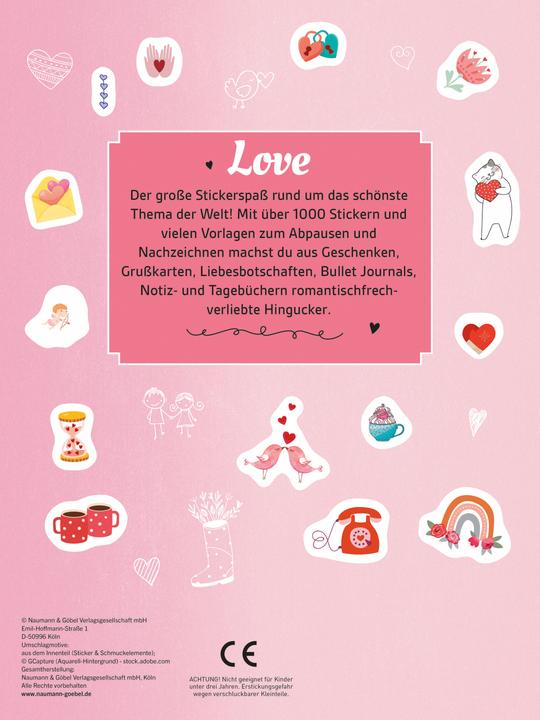 Stickerbuch Love I Über 1000 Sticker