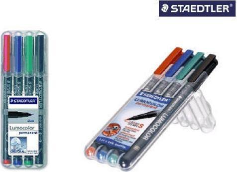 Produktbild Staedtler Lumocolor permanent (Mehrfarbig, 2.50 mm, 4 x)