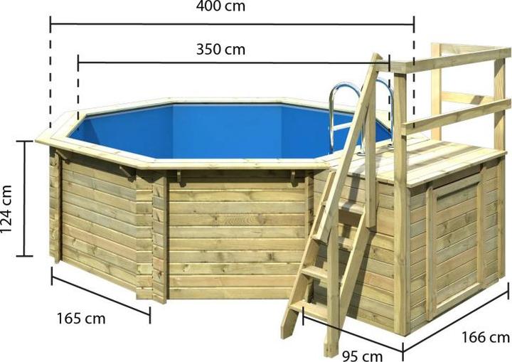 Produktbild Karibu Modell 1 Variante B (358 x 358 x 124 cm)