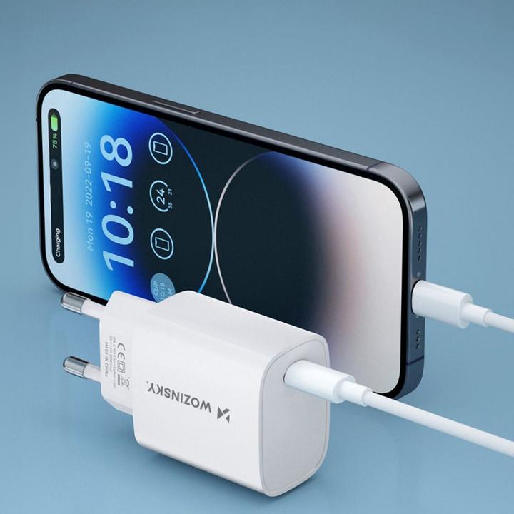 Actual product image Wozinsky WGWCCW 20W USB-C wall charger - white (20 W)