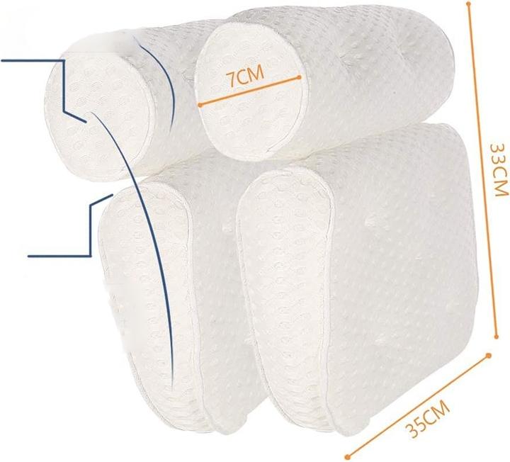 Produktbild Stride Badewannen Kissen Nackenkissen AirMesh-Technologie (33 x 35 cm)