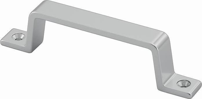 Actual product image Hermeta Handle 420 Projection 27 mm Length 110 mm Width 13 mm Aluminium silver anodised Number of l...
