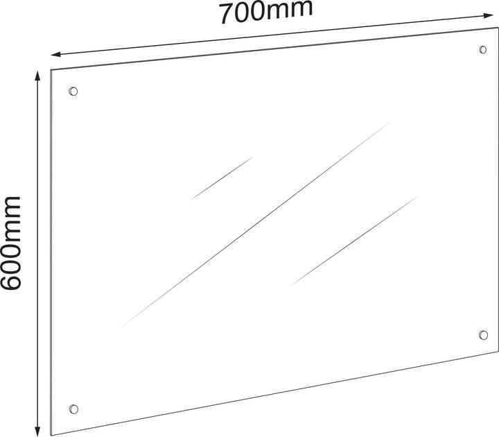 Produktbild VCM Küchenrückwand Spritzschutz 70 x 60 cm (70 x 60 cm)