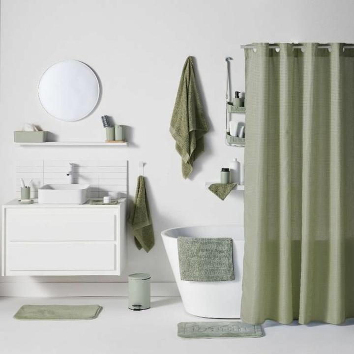 Image du produit Today Duschvorhang Vert Polyester 180 x 200 cm (12 Stück) (180 x 200 cm)