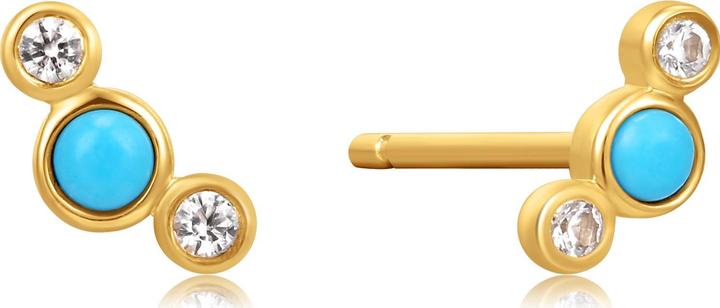 Image du produit Ania Haie Boucles d'oreilles Terquoise & Sapphire Gold 14K EAU001-11YG (Or jaune 585)
