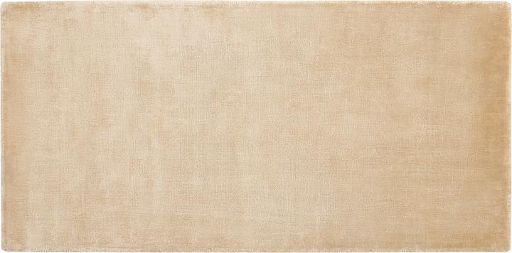 Actual product image Beliani Carpet viscose sand beige 80 x 150 cm short pile GESI II (80 x 150 cm)