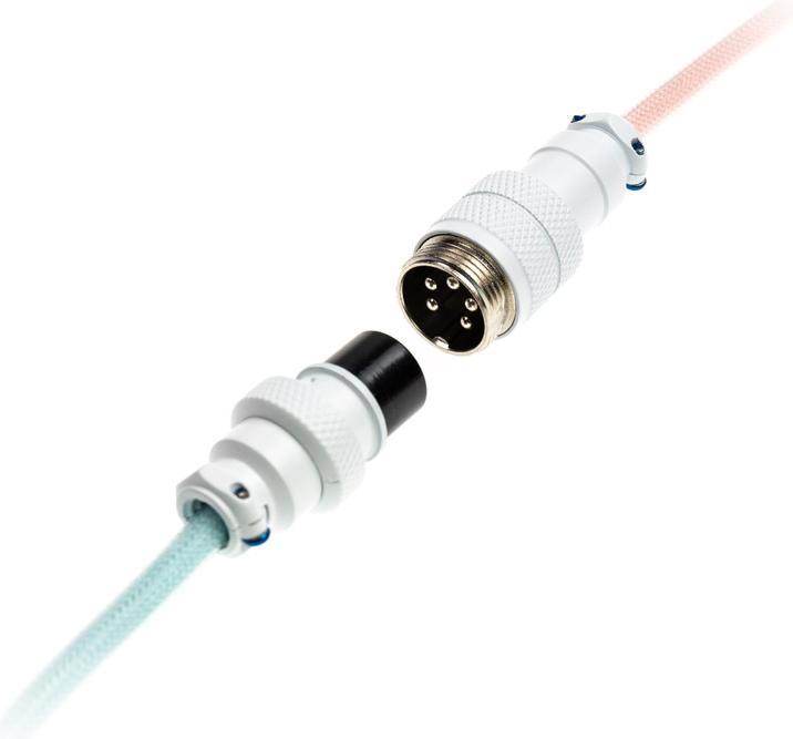 Produktbild Ducky Premicord Cotton Candy Coiled Cable, USB Typ C auf Typ A - 1,8m (1.80 m, USB 2.0)