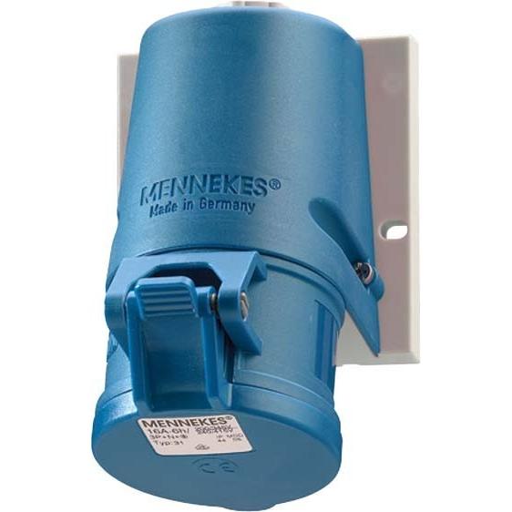 Mennekes, Steckdose, MEN 1347 32A4P 9H230V Wanddose TwinCONTACT IP44