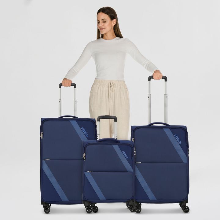 Produktbild American Tourister Star Max 4 Rollen Kofferset 3-teilig mit Dehnfalte (211 l)