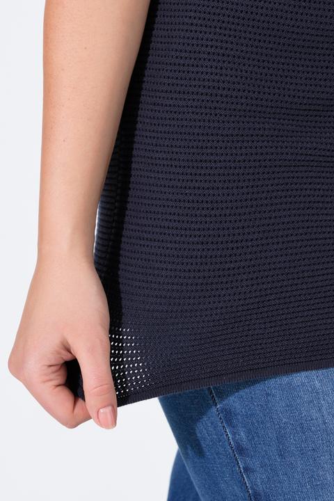 Produktbild Ulla Popken Stricktop, Carré-Ausschnitt, ärmellos (42, 44)
