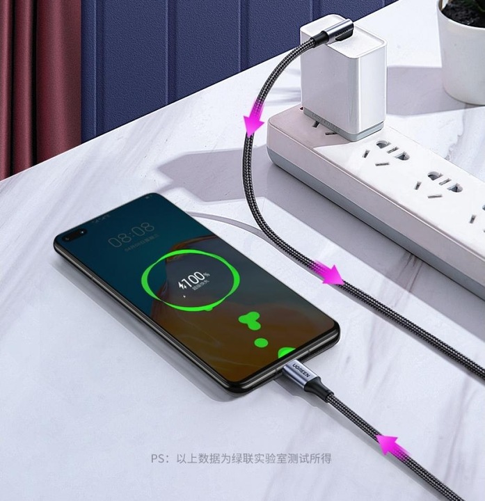 Image du produit Ugreen USB C – USB C (1 m, USB 2.0)
