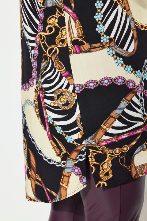 Actual product image Miamoda A-line tunic with leopard print (42)