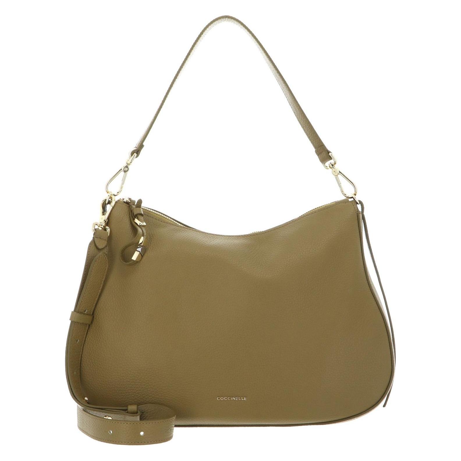 Coccinelle, Damen, Handtasche, Nory Handbag Grained Leather, Grün