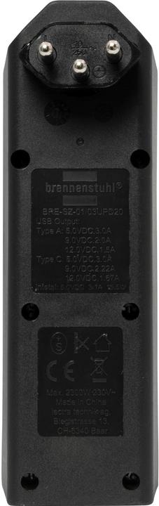 Image du produit Brennenstuhl Fiche de dérivation cleverLINE (Type 13, 3x)