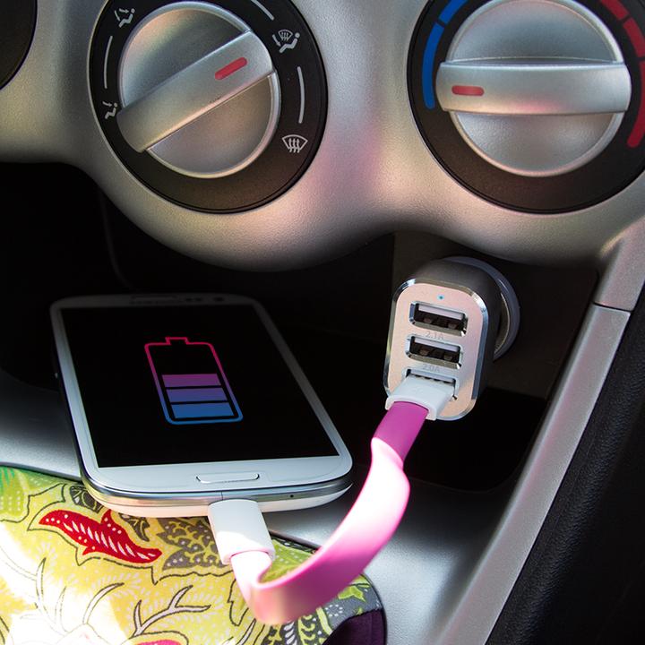 Actual product image LogiLink USB car power supply