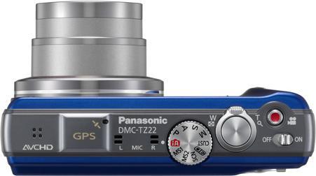 Produktbild Panasonic Lumix TZ20, 14MP, 16xZoom, 3D, GPS, FullHD, Blau (1/2,3'')