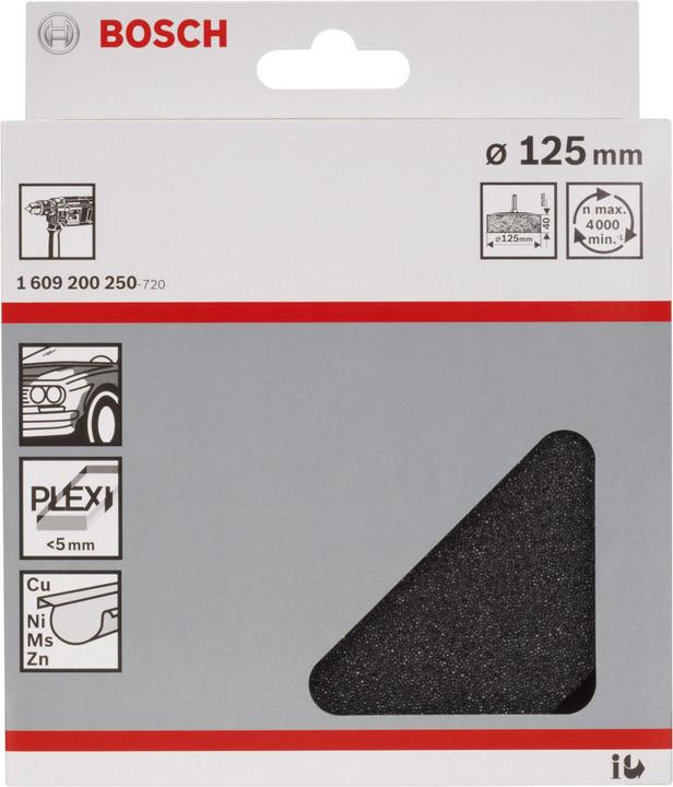 Produktbild Bosch Professional Zubehör Polierschwamm, 125 mm (125.0 Scheiben)