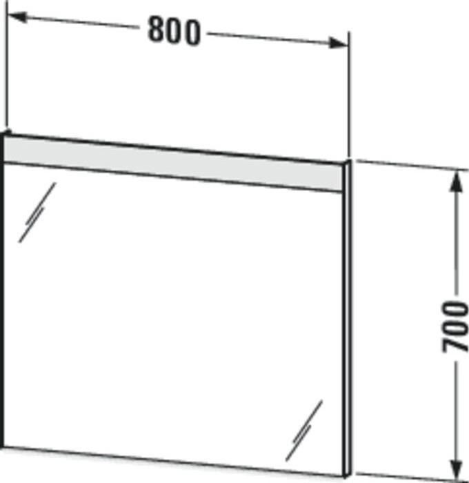 Produktbild Duravit Spiegel m Bel Best-Version 800x700x35mm 25 W (80 x 3.50 cm)