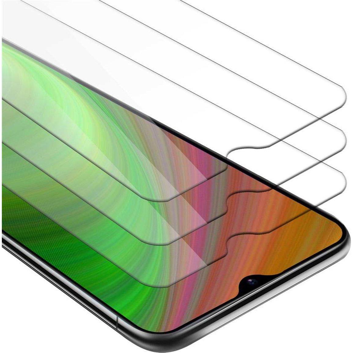 Cadorabo Displayschutzglas (3 Stück, Samsung Galaxy M30s), Smartphone Schutzfolie, Transparent