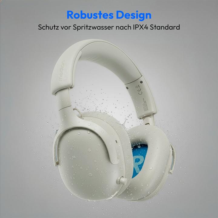Actual product image Medion LIFE HX-1 Plus Over Ear-Kopfhörer weiss (ANC, 100 h, Wireless)