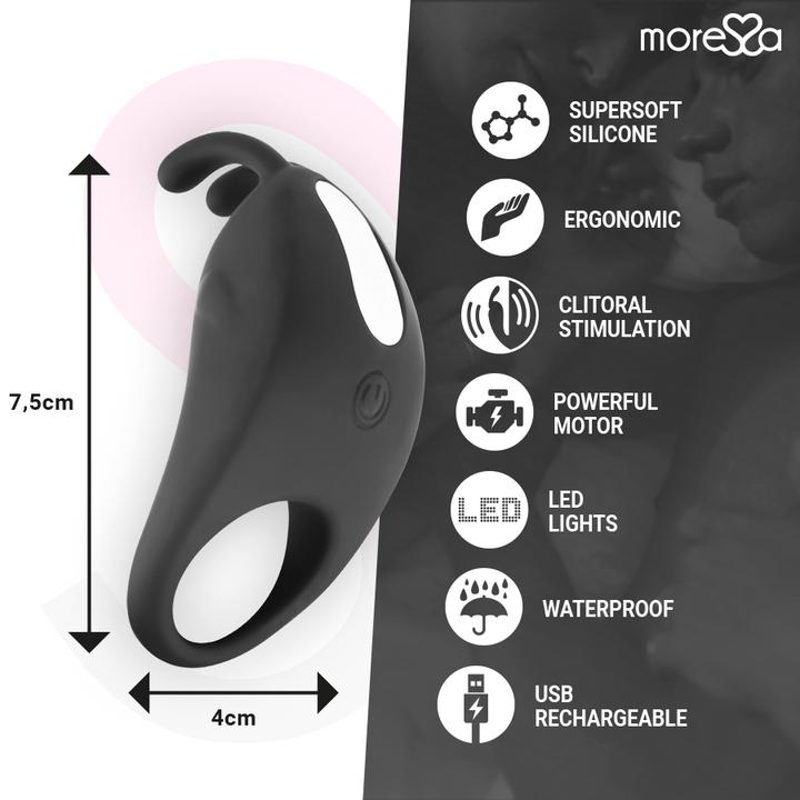 Produktbild Moressa Brad Premium Silicone Rechargeable Black