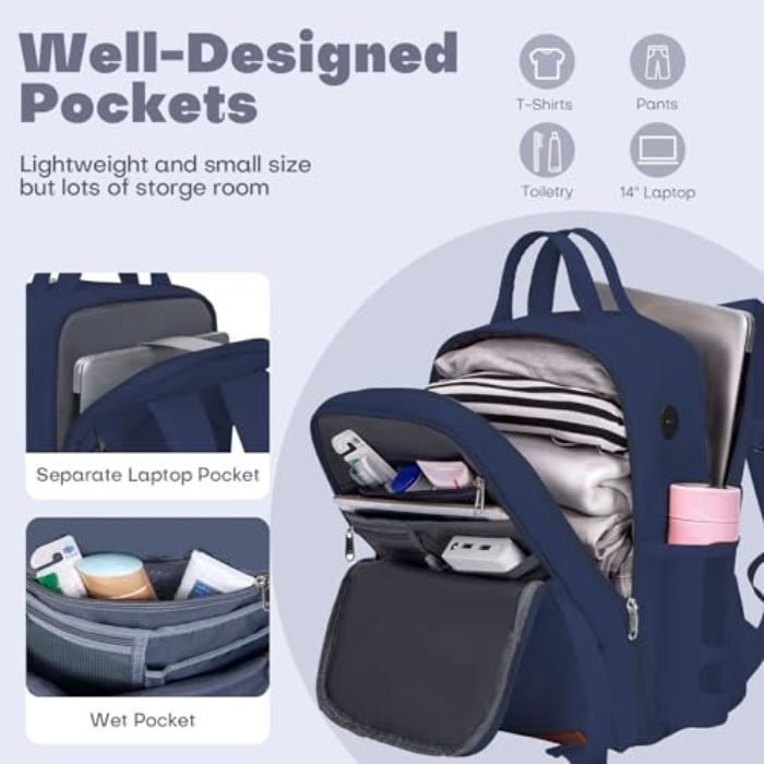 Produktbild Only-Bags.Store Handgepäck Rucksack Laptoptasche Flugzeug Handgepäck Untersitz-Kabinentasche