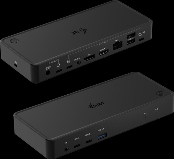 i-tec USB-C Dual KVM Display Docking Station 4K (USB-C, 9 Ports)