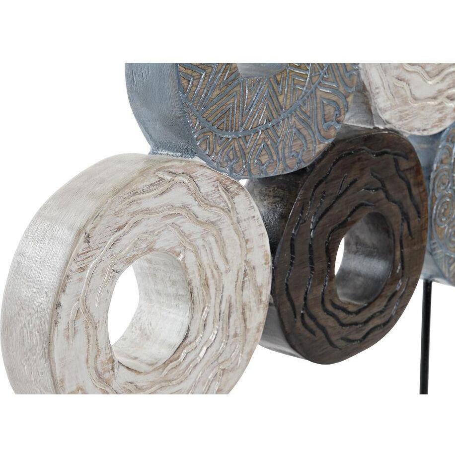 Thumbnail - DKD Home Decor, Deko Objekt, Deko-Figur Bunt Eisen Kreise (49 x 10 x 47 cm)