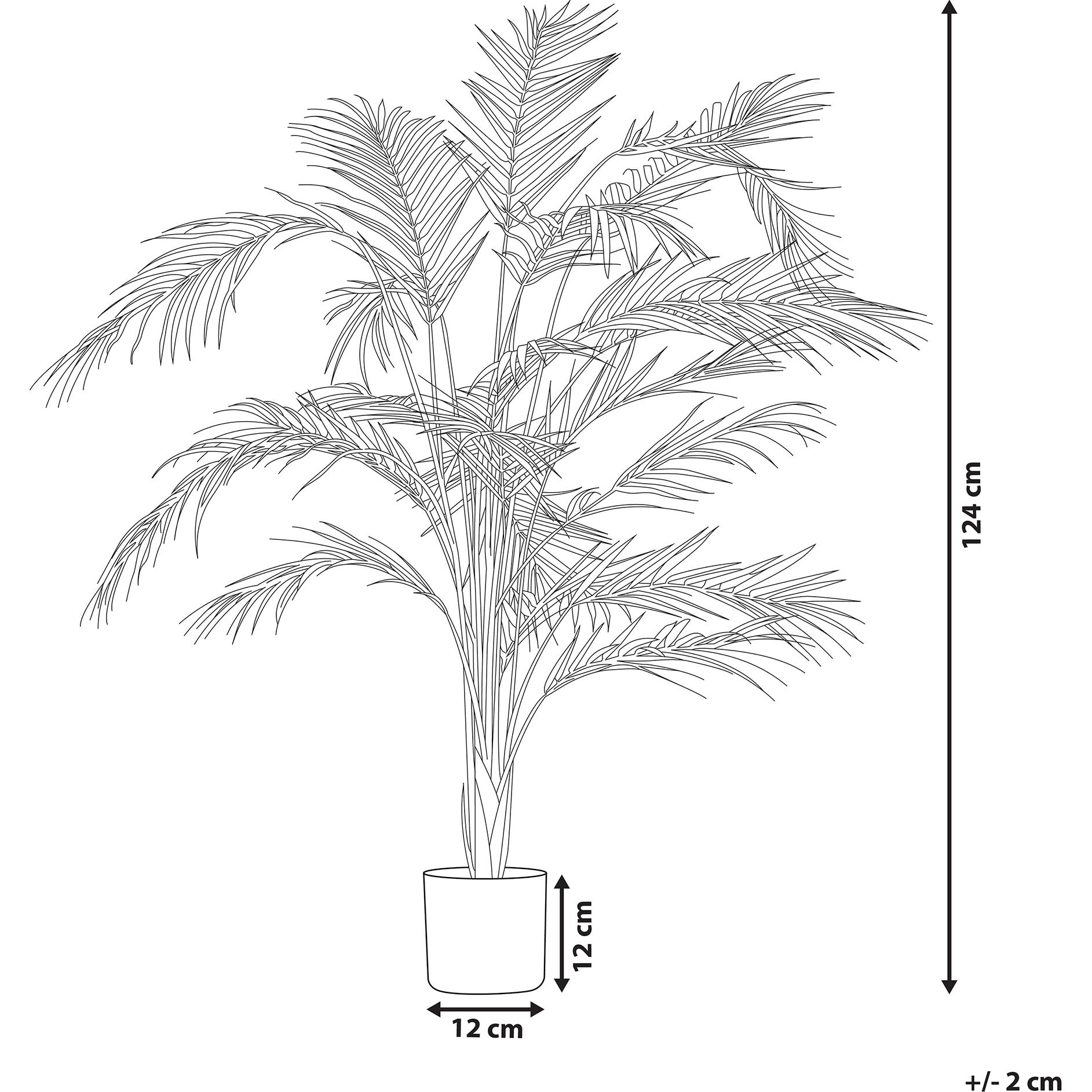 Thumbnail - Beliani, Kunstpflanzen, Areca Palm (124 cm)