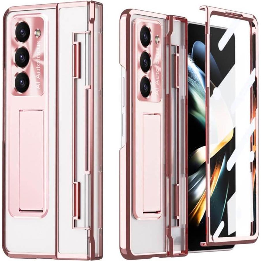 Thumbnail - Cover-Discount Galaxy Z Fold5 - 360-Grad Schutzhülle mit Kickstand rosa (Samsung Galaxy Z Fold5), Smartphone Hülle, Rosa