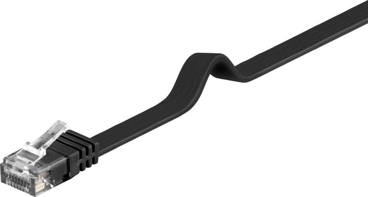 Productafbeelding PremiumCord Flat patchkabel UTP RJ45-RJ45 CAT6 0,5m zwart (UTP, CAT6, 0.50 m)