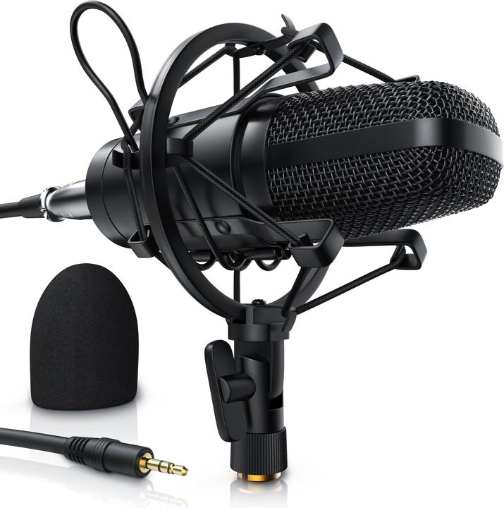 Produktbild Liam & Daan XLR Kondensatormikrofon mit Mikrofonarm, PC Mikrofon Set Studiomikrofon Kondensator Microphone