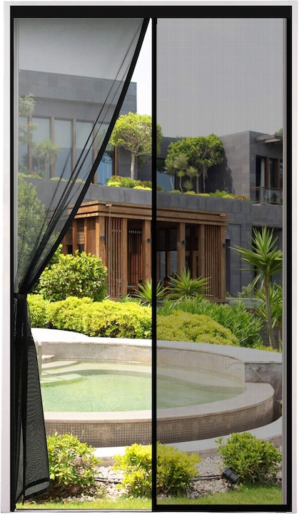 Actual product image Mara Vital Magnetic Insect Screen for Patio Door, Easy Adhesive Mounting (210 x 90 cm)