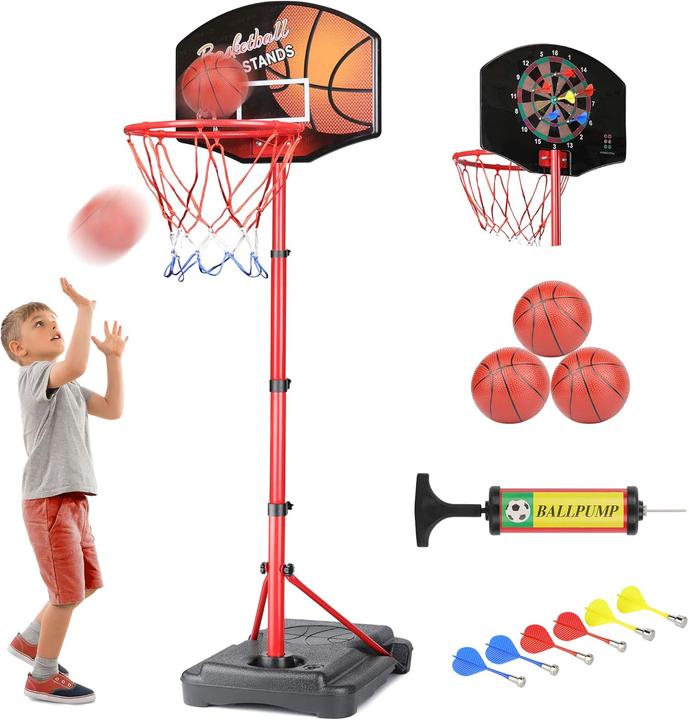‎Kamdhenu Basketballkorb mit Dartspiel