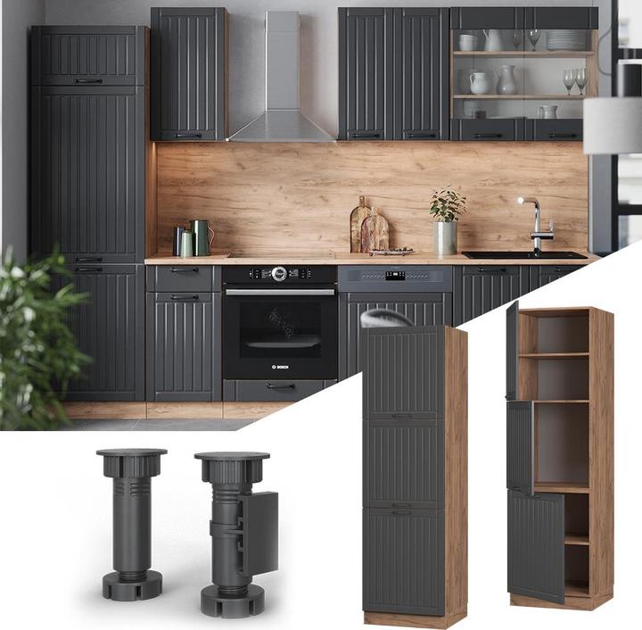 Produktbild Vicco Herdumbauschrank Fame-Line (60 x 58.10 x 206.80 cm)