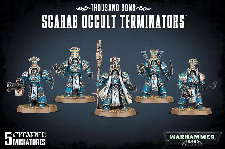 Actual product image Games Workshop Warhammer 40k - Thousand Sons Scarab Occult Terminators (Plastic)