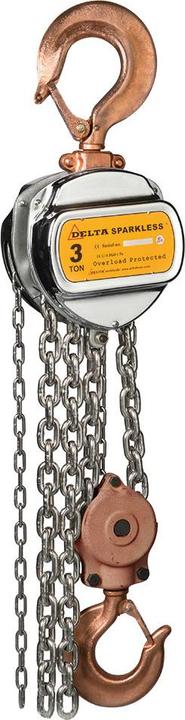 Produktbild Delta DC.0.06601006 Funkensicherer Handkettenzug - ATEX Zone 2 - 1 Tonne - 6 Meter