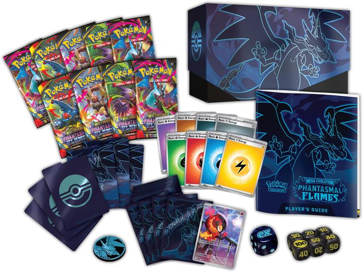 Actual product image Pokémon P-EN ME02 'Phantasmal Flames' Elite Trainer Box (English, Elite / Top Trainer Box)