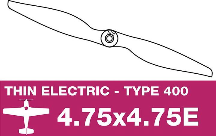 Image du produit APC Propellers Hélice de vitesse 4,75x4,75".
