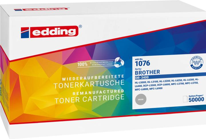 Produktbild Edding EDD-1076 schwarz Trommel ersetzt brother DR-3400 (18-1076)