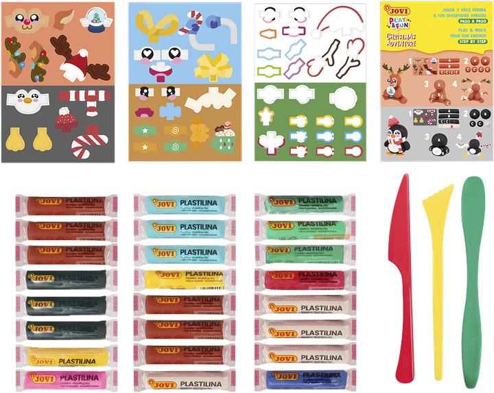 Actual product image Jovi Play&Fun Koffer Plastilina Kit - Christmas