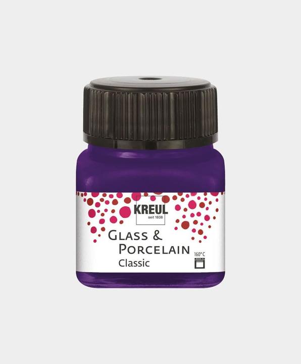 Immagine prodotto Kreul Vetro e Porcellana Classico, vernice per porcellana e vetro (Viola, 20 ml)