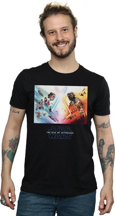 Produktbild Star Wars The Rise Of Skywalker Battle Poster TShirt (4XL)