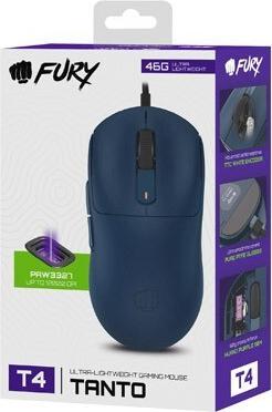 Immagine prodotto Fury Mysz Dla Graczy Tanto T4 12000dpi RGB Granatowa Gamingowa Programowalna (Cablato)