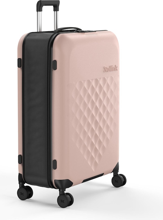 Actual product image Rollink Harde suitcase / trolley / travel case - Vega 360 - 76 cm - Rose (105 l, L (90 - 115l))