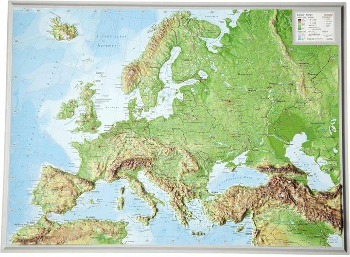 Produktbild Reliefkarte Europa klein 1 : 16 000 000