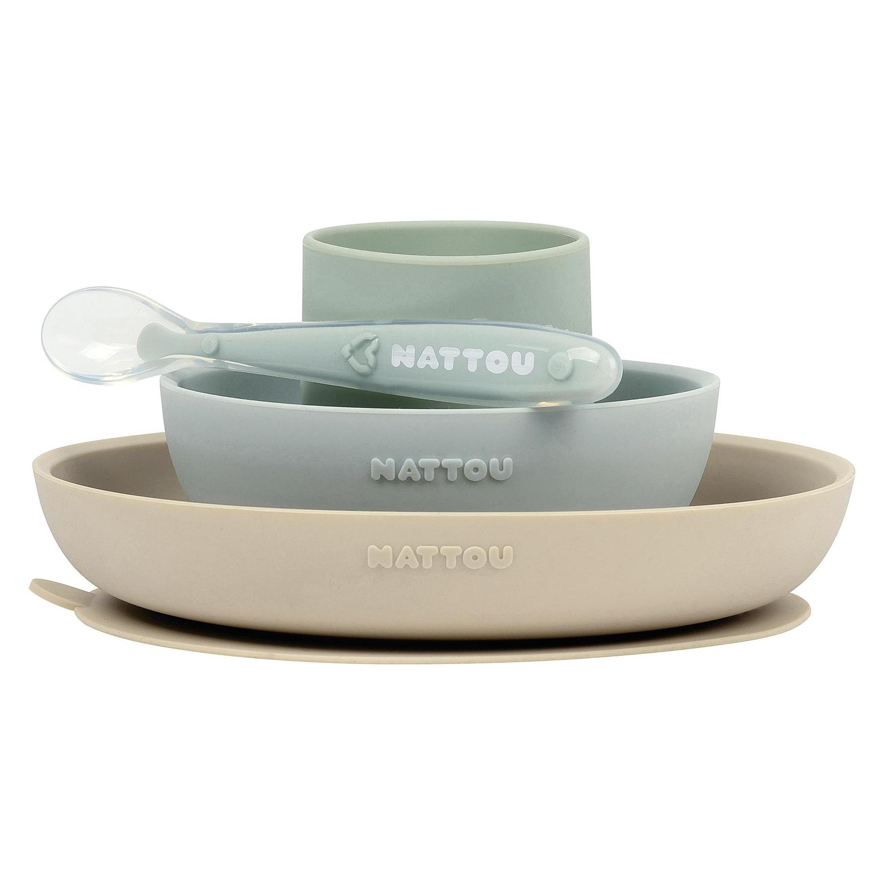 Nattou, Kinderservies + Bestek, Servies