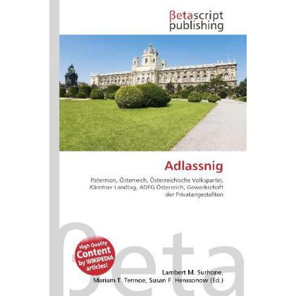 Adlassnig, Fachbücher